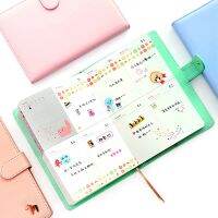 《   CYUCHEN KK 》 New Arrival Weekly Planner Sweet Notebook No Year Limit Creative Student Schedule Diary Book หน้าสีอุปกรณ์การเรียน