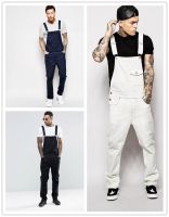 【YD】 New Denim Overalls Mens Trousers Europe and America Bib Men Color Mens Jeans