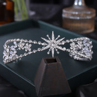 Mi Ya Tiara Bridal Crown For Women Retro Princess Headdress Crystal Queen Selection Hair Band Party Birthday Hair Accessories