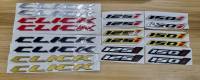 สติกเกอร์ โลโก้ ฮอนด้า คลิก 150 ไอ 3 สี งานเรซิ่น / * CLICK 150i / 125i * Honda logo 3D sticker motorcycle accessories