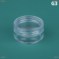 YANAO 3 5 10 15 20G 10ชิ้นกล่องครีมขวดทดลองภาชนะเปล่าทำขึ้นขวดเครื่องสำอางที่มีฝาปิดขวด