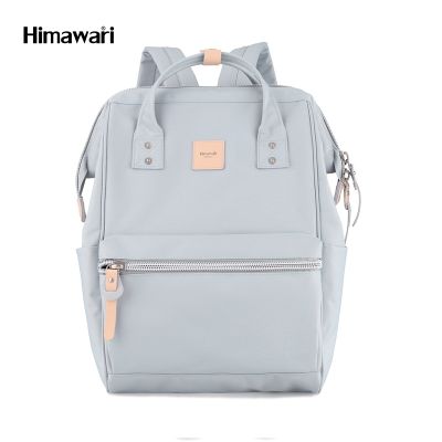 กระเป๋าเป้สะพายหลัง ฮิมาวาริ Himawari Backpack with USB Charging 14" Laptop Compartment Grayish blue 1881