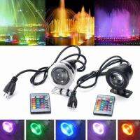 15W RGB LED Outdoor 16 Color Changing Waterproof Underwater Flood Spot light Lamp Garden AC 110V 220V EU US Plug Power Points  Switches Savers Power P