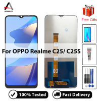 6.5 "LCD สำหรับ OPPO Realme C25 C25S จอแสดงผล LCD Touch Screen Digitizer Assembly สำหรับ RMX3193 RMX3195 LCD ไม่มี Dead Pixel พร้อมเครื่องมือซ่อมฟรี