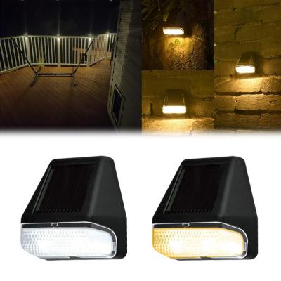 Solar Wall Light Outdoor Waterproof Solar Fence Lamp LED Wall Light Garden Yard Decoration Lighting Street Stair Step Light Hot