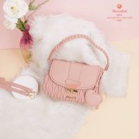 ?สินค้าขายดี? [Pink]#กระเป๋า รุ่นใหม่กระเป๋าลายปัก ทรงเก๋ๆ M802 หนัง PU PREMIUM ค่ะ  ฟรี!! ถุงกระดาษแบรนด์ 1 ใบค่ะ