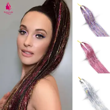 Hair Tinsel Glitter Shiny Dazzles Twinkle Hair Extension Braiding Headdress  DIY