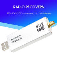 เครื่องรับสัญญาณวิทยุ RTL-SDR V3 1PPM RTL2832U R820T2 TCXO SMA RTLSDR ความถี่สูงมีการสุ่มตัวอย่างปลั๊กเอาท์พุตที่เสถียรสำหรับการควบคุมการจราจรทางอากาศตัวรับโปรแกรมวิทยุที่กำหนดในทางปฏิบัติเครื่องรับสัญญาณไร้สาย