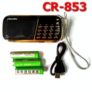 Loa Craven CR 853 Gồm 3 Pin Nghe Thẻ Nhớ, USB, FM