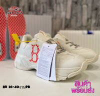 [ Just do it 1999 ] รองเท้าMLB Big Ball Chunky Mono Boston Red Sox Shoes Baseball Sneakers SIZE.36-40 ครีม น้ำหนักเบา ใส่สบาย ทรงสวย รองเท้าแฟชั่น รองเท้าลำลอง รองเท้าเพิ่มความสูง