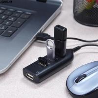 JQKSJH สมุดบันทึก USB 2.0 ความเร็วสูง ซ็อกเก็ตมินิฮับ ฮับ USB 4 พอร์ต Splitter อะแดปเตอร์ USB