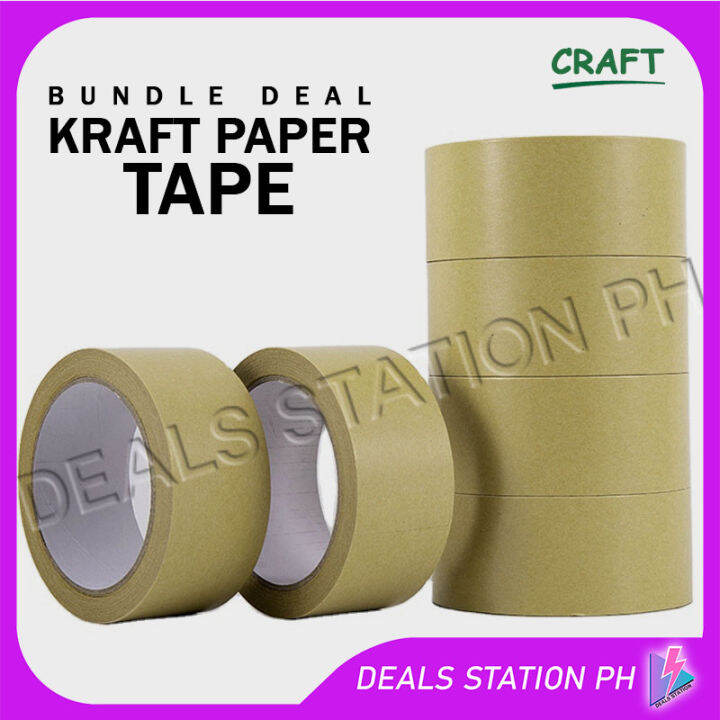 Brown Packing Paper Tape Kraft Tape 2inches x 50m (1 DOZEN) Lazada PH