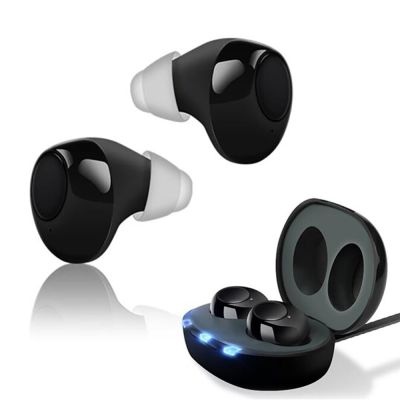 ZZOOI 1 Pair Hearing Aids Invisible Micro Ear Hearing Sound Amplifier Adjustable Tone High Quality Deafness Headphones Rechargeable Receivers &amp; Amplifiers