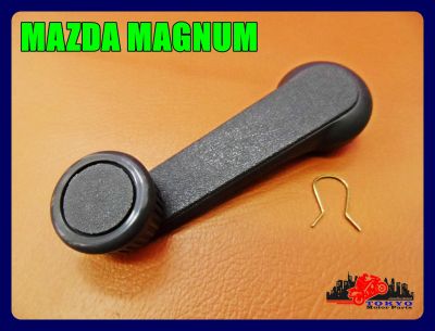 MAZDA MAGNUM WINDSHIELD HANDLE "BLACK" SET (LH&amp;RH) (1 PC.) // มือหมุนกระจก สีดำ (1 อัน) ใช้ได้ทั้งซ้าย และ ขวา สินค้าคุณภาพดี