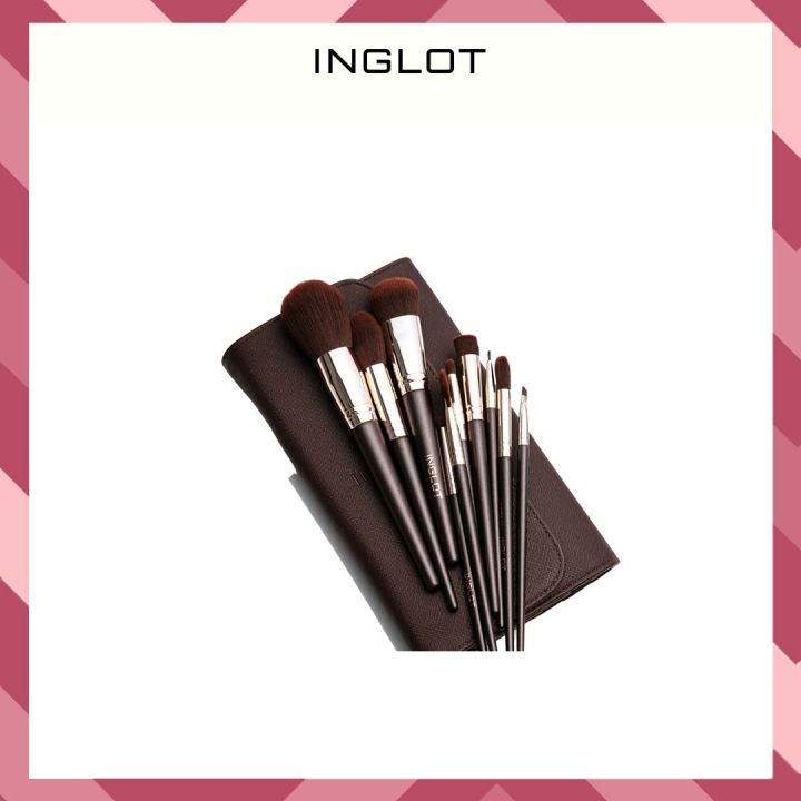 INGLOT Brush Set in Case Chocolate