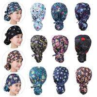 1PC Working Cap with Button Long Hair Adjustable Working Hat Ponytail Holder Tie Back Hats for Women &amp; Men Unisex Scrub Cap