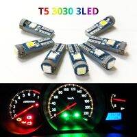 10Pcs T5 ไฟ LED W1.2W W3W LED Super Bright 3030 ไฟ LED ภายในรถ Auto Side Wedge Dashboard Gauge Instrument หลอดไฟ-jjjvjvjyvuyvksbjd