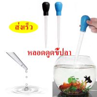 ที่ดูดขี้ปลา หลอดดูดขี้ปลา อุปกรณ์ดูดขี้ปลา ที่ดูดน้ำ​เล็ก​ จุกยาง 30ml สิ่งสกปรก เหมาะสำหรับตู้หรือโหลปลา