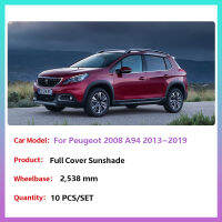 Full Coverage Sunshades สำหรับ Peugeot 2008 A94 2013 ~ ด้านหลัง Visor Mats ด้านหน้า Windshields ผ้าม่าน Sun Protecti อุปกรณ์เสริม