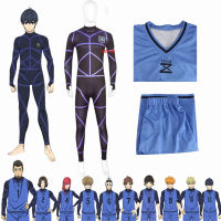 อะนิเมะ Blue Lock คอสเพลย์เครื่องแต่งกาย Jersey ฟุตบอลคลับกีฬา Jumpsuits Isagi Yoichi Hyoma Chigiri Meguru Bachira Maillot เท้า