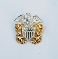 tomwang2012. WWII US MILITARY NAVY OFFICERS HAT METAL PIN BADGE CLASSICAL MILITARY GIFT