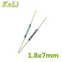 10Pcs Reed Switch 1.8X7Mm Green Glass Open Contact For Sensors 100%