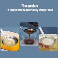 Fine Mesh Stainless Steel Colander Oil Skimmer Multi-functiona Filter Spoon Fried Food Net Filtering Food Kitchen Accessories