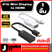 สาย Mini Display to HD สามารถรองรับ 2K 4K Gold Plated Mini DisplayPort ( Thunderbolt TM Port Compatible) สาย4K*2K Mini DisplayPort DP to HD Adapter Cable สายแปลงHD Mini DP to HD HDTV Male to Female Adapter