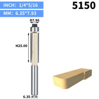Huhao 1ชิ้น1/2 "ยาวล้างตัดเราเตอร์บิตสำหรับไม้ตัดตัดกับแบริ่งเครื่องมืองานไม้ตัดกัด