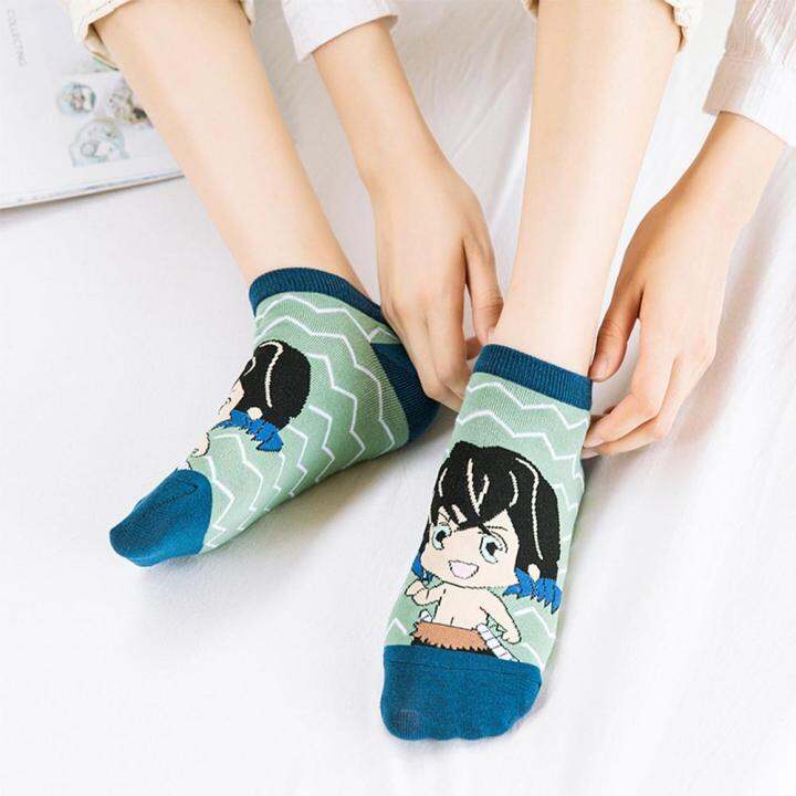 KLJDED Tomioka Giyuu 5Pairs/set Kamado Tanjirou Ankle Cartoon Anime