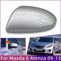 ผ้าคลุมกระจกมองหลังรถยนต์สำหรับ Mazda 6 Atenza GH 2009-2013ฝาแต่งประตูกระจกด้านข้างคาร์บอนไฟเบอร์เคสทาสี