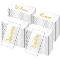 【YF】 30/50Pcs Table Card Wedding Blank Rectangle Seating Cards Sign Guest Names Tag Birthday Decoration