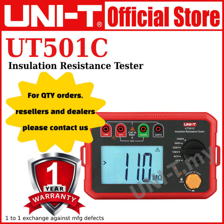 UNIT UT501C Insulation Resistance Tester Lazada