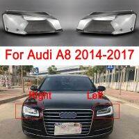 ที่เคสใสด้านหน้าสำหรับรถ Audi A8 D4 2014-2017ฝาครอบเฉดไฟหน้าเลนส์โคมไฟกระจก