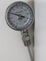 (UIM-Shop) Bi-Metal Thermometer Dial 4" , Range 0-200 C , 1/2" NPT , Model TBM41120222NB33