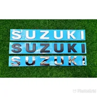 โลโก้อักษร (1ชิ้น) SUZUKI ขนาดตัวอัษร กว้าง4.0CM สูง4.0CM สำหรับติดฝากระโปรงหน้า,หลัง