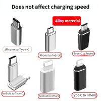 สำหรับ Lightning To Type C USB-C Converter Charger Type-C Connector อะแดปเตอร์โทรศัพท์สำหรับ iPhone Huawei Xiaomi Samsung Adapter