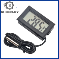 Shockley เครื่องวัดอุณหภูมิแบบดิจิตอลฝัง FY-10พร้อมสายขนาด1เมตรสีดำวัดอุณหภูมิตัววัดอุณหภูมิความชื้นตู้ปลา