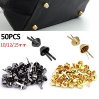 【CW】 50Pcs/lot Metal Feet Rivets Studs Pierced Purse Handbag Leather Crafts Punk Diy Jewelry Making Accessories