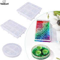 Studyset IN stock 3pcs Silicone Tray Molds With Diamond Bottom Waterproof Round Square Rectangular Mould For Beginners