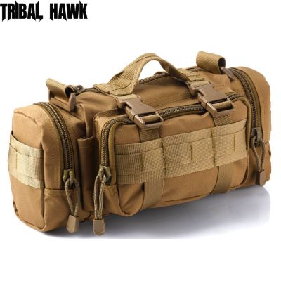 Outdoor Waist Bag 6L Waterproof Oxford Shoulder Bags Military Tactical Fishing Camping Hunting Pouch Bag Camo Mochila Bolsa