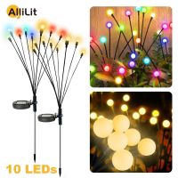 AlliLit LED Solar Lights Outdoor Firefly Lamp Garden Decoration Starburst Swaying Landscape Path Waterproof Christmas Outdoor Lighting