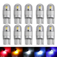 10pcs T10 W5W 194 LED 3030SMD Car Light Bulbs Auto Lamp Car Door Light Turn Reading Lights Ice Blue White Red Yellow 12v