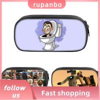 RUPANBO039392692 ห้องสุขา skibidi กระเป๋าใส่ดินสอ กล้องตากล้อง การพิมพ์ลาย กระเป๋าใส่เครื่องเขียน การ์ตูนลายการ์ตูน ชั้นเดียวเป็นชั้น กล่องปากกาการ์ตูน เด็กๆเด็กๆ