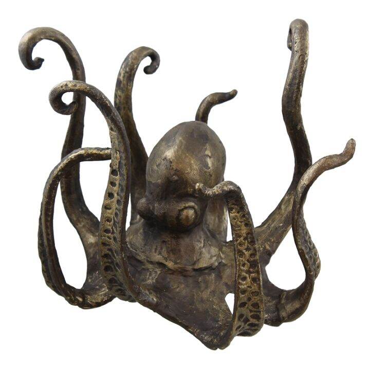 octopus-tea-cup-holder-large-decorative-resin-octopus-table-topper-statue-for-home-office-decoration