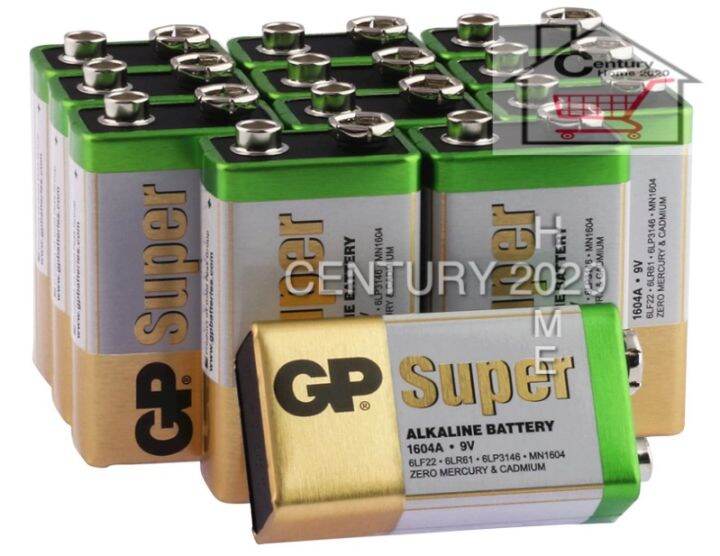 GP 9V Battery Super Alkaline 9V Battery 1604A 10pack/box Lazada