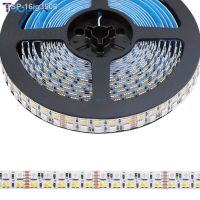 ♈แถบไฟ16ig3506เหลี่ยม RGB CCT 270LEDs/M 5050 2835 Branco Quente ฟิทาของ Linha Dupla 24V 15Mm PCB