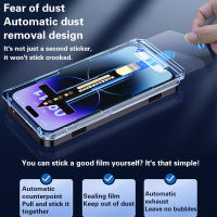 Full Cover Tempered Glass For Iphone 14 13 12 11 Pro Max Screen Protector Iphone Xs Max XR X Easy Install Auto-Dust Removal Kit