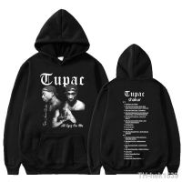 【hot】✈☞♠  Rapper Tupac 2pac Print Hip Hop Hoodie Male Streetwear Sweatshirt Fashion Hoodies Men Oversized Fleece Tracksuit