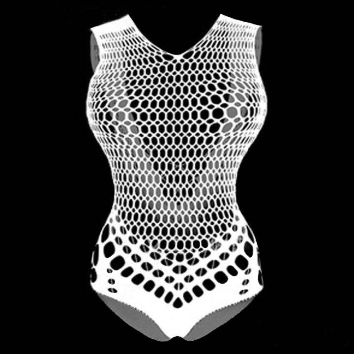 top-selling-woman-cropped-hollow-out-fishnet-seamless-camisoles-nightwear